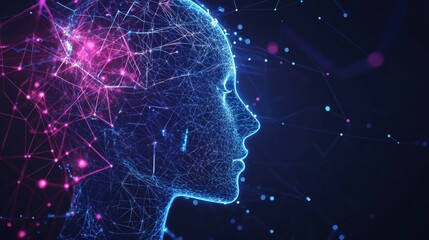 Abstract background in concept of artificial intelligence