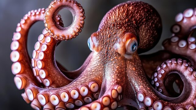 Close-Up Of Octopus With Tenacles