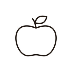 Apple icon vector. Apple sign and symbols for web design.