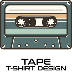 Tape Vector T Shirt Design