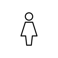 Female icon vector. woman sign and symbol