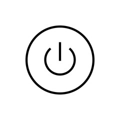 Power icon vector. Power Switch sign and symbol. Electric power