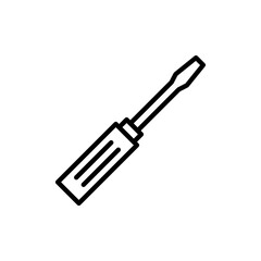 Screwdriver icon vector.tools sign and symbol