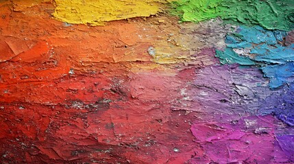 Obraz premium Vibrant Abstract Colorful Texture with Rich Layered Paint Tones