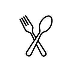 spoon and fork icon vector. spoon, fork and knife icon vector. restaurant sign and symbol