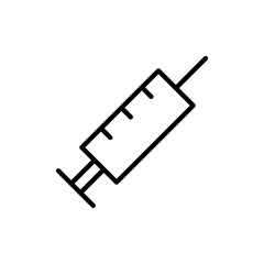 Syringe icon vector. injection sign and symbol.vaccine icon