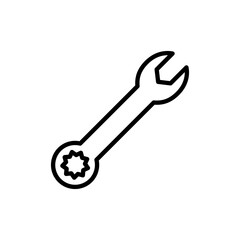 Wrench icon vector. repair icon. tools sign and symbol