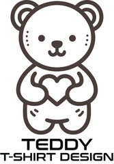 Teddy Vector T Shirt Design