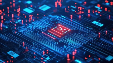 Fototapeta premium Abstract background in concept of artificial intelligence