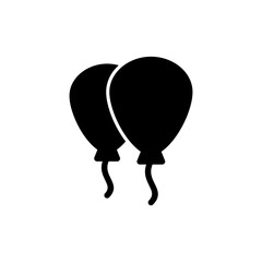 Balloon icon vector illustration. Party balloon sign and symbol