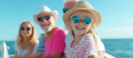 Child travelling with his grandparents