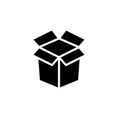 Box icon vector illustration. box sign and symbol, parcel, package