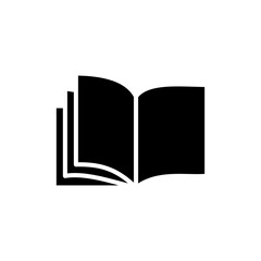 Book icon vector illustration. open book sign and symbol. ebook icon