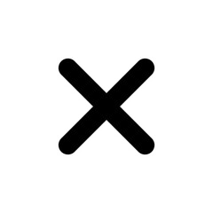 Fototapeta premium Close icon vector illustration. Delete sign and symbol. cross sign