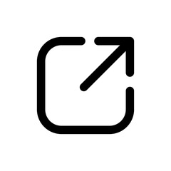 External link icon vector illustration. link sign and symbol. hyperlink symbol