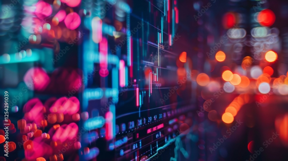 Poster a futuristic interface where users can easily manage their crypto assets and engage in decentralized