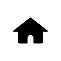 Home icon vector illustration. House sign and symbol