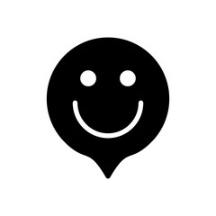 Fototapeta premium smile icon vector illustration. smile emoticon icon. feedback sign and symbol