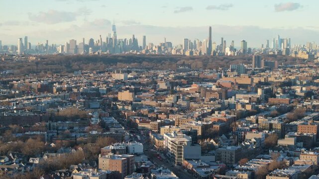 Aerial view of Flatbush, Brooklyn