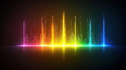 Abstract Colorful Cityscape Graphic Design