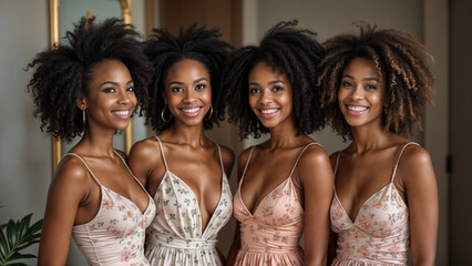 Obraz premium Happy Black Sorority Sisters