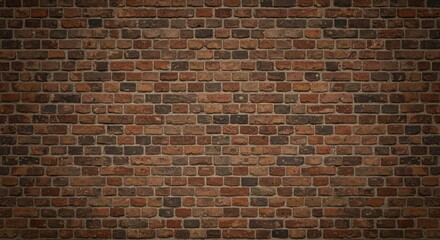 Naklejka premium seamless pattern of an old brick wall, with the texture and colors of aged red bricks