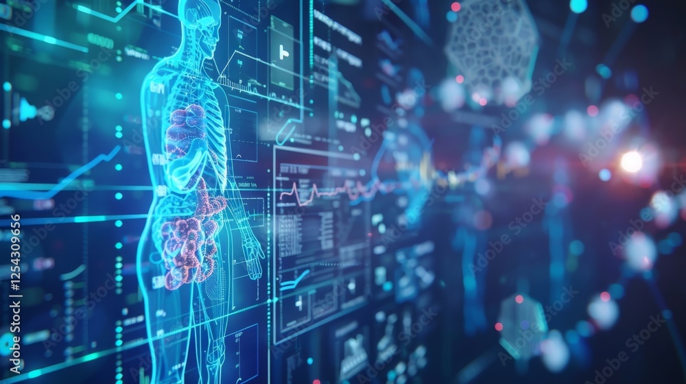 Poster a virtual representation of a patients health journey tracked and stored on a decentralized blockcha
