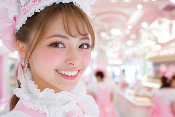 メイドカフェのメイドさん