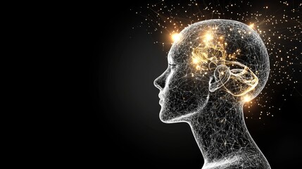 Obraz premium Revolutionary Concepts in Technology and Medical Innovations with a Futuristic Human Brain Representation
