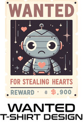 Wanted Poster Vector T Shirt Design