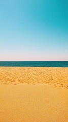 Fototapeta premium Empty Beach at Sunny Day