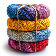 a tightly wrapped bundle of yarn