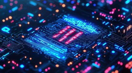 Obraz premium Abstract background in concept of artificial intelligence