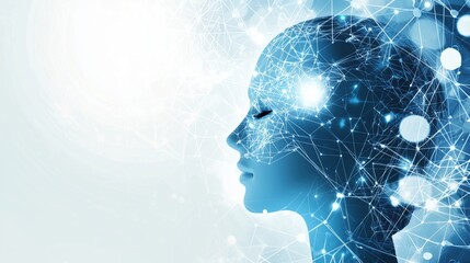 Obraz premium Abstract background in concept of artificial intelligence