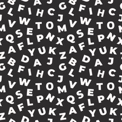 Alphabet Letters Pattern Background