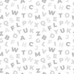 Alphabet Letters Pattern Background