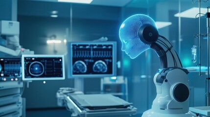 Abstract background in concept of artificial intelligence