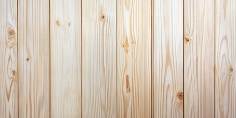 Fototapeta premium Light Wooden Planks Surface with Natural Texture and Grain Patterns