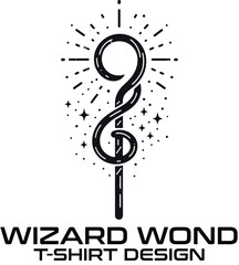 Wizard wond Vector T Shirt Design