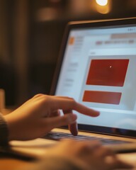 Close up of hands enthusiastically pressing the Back this project button on a popular crowdfunding website showcasing digital investment e commerce engagement and financial support for startups