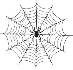 A Spider's Web of Shadows Silhouette