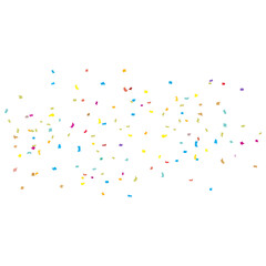 Colorful Confetti Birthday Background Illustration