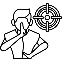 Fototapeta premium Mindful-Focus Icon