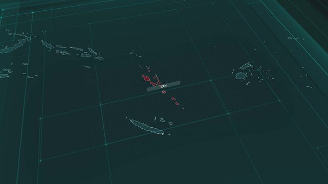 Zoom in to the map of Vanuatu, with text and textless