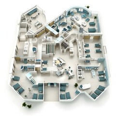 Modern Hospital Design: Floor Plan, Rooms,  Medical Equipment