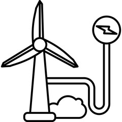 Wind Energy Icon