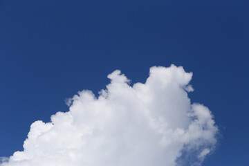 The sky with white clouds, view for natural landscape design.