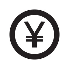 Obraz premium Yen Currency Icon Vector – Clean and Modern Japanese Money Symbol for Finance, Banking, and Cryptocurrency Designs