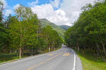 国道120号（日本ロマンチック街道）／丸沼高原の菅沼付近
