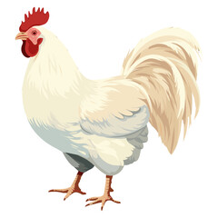 Fototapeta premium Chicken illustration poultry rooster vector